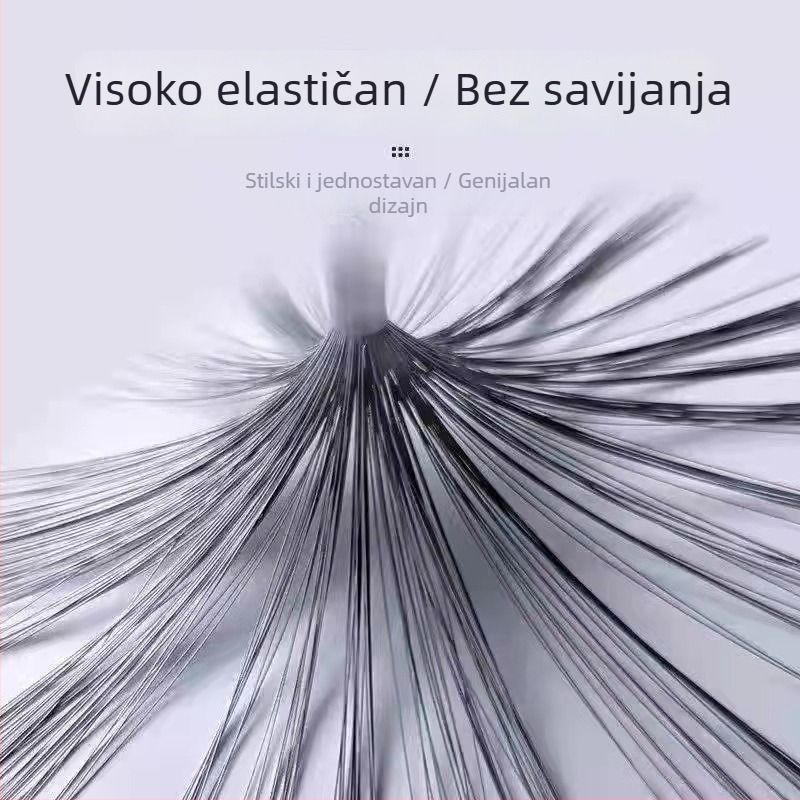 Četka za posuđe od 304 nehrđajućeg čelika s čeličnim vlaknima, nježno čisti posuđe i zdjele