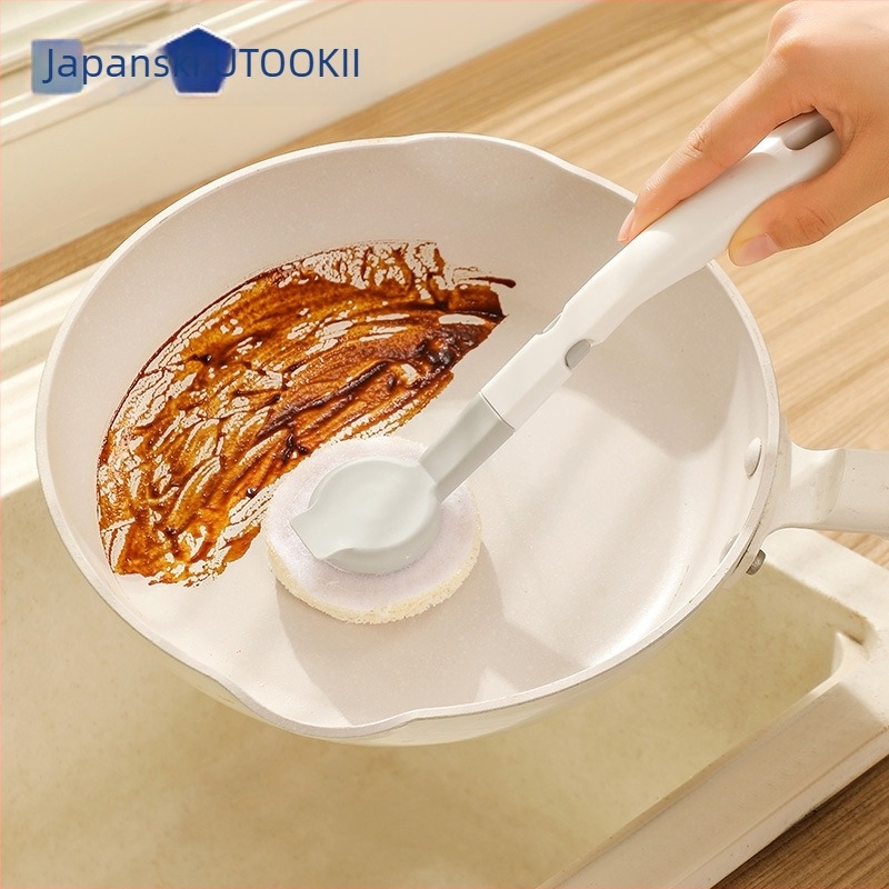 Japanski stil četke za posuđe od loofe s dugačkim držalom, odvojiva četka za pranje suđa u kuhinji