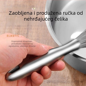 Cetka za ciscenje posuđa od 304 nehrđajućeg čelika s otvorom za vješanje