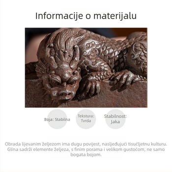 Antički lijevani Pixiu Kirin — stolna ukrasna figura za bogatstvo i prosperitet, retro kineski stil