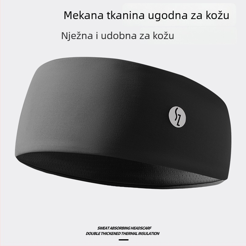 Ženska sportska traka za glavu, upija znoj, pogodno za trčanje, fitness i jogu; elastična široka traka