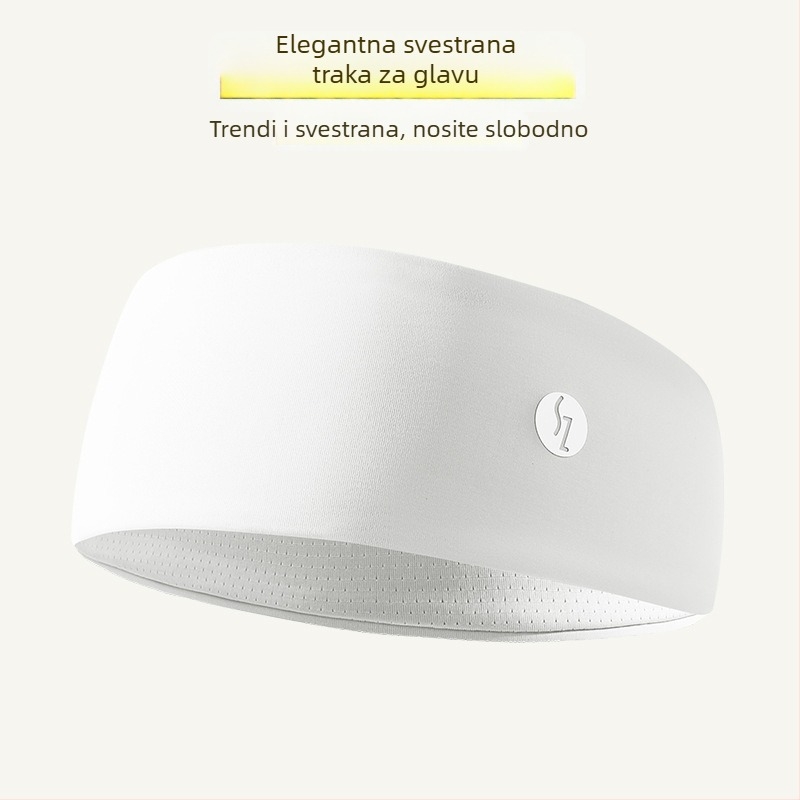 Ženska sportska traka za glavu, upija znoj, pogodno za trčanje, fitness i jogu; elastična široka traka