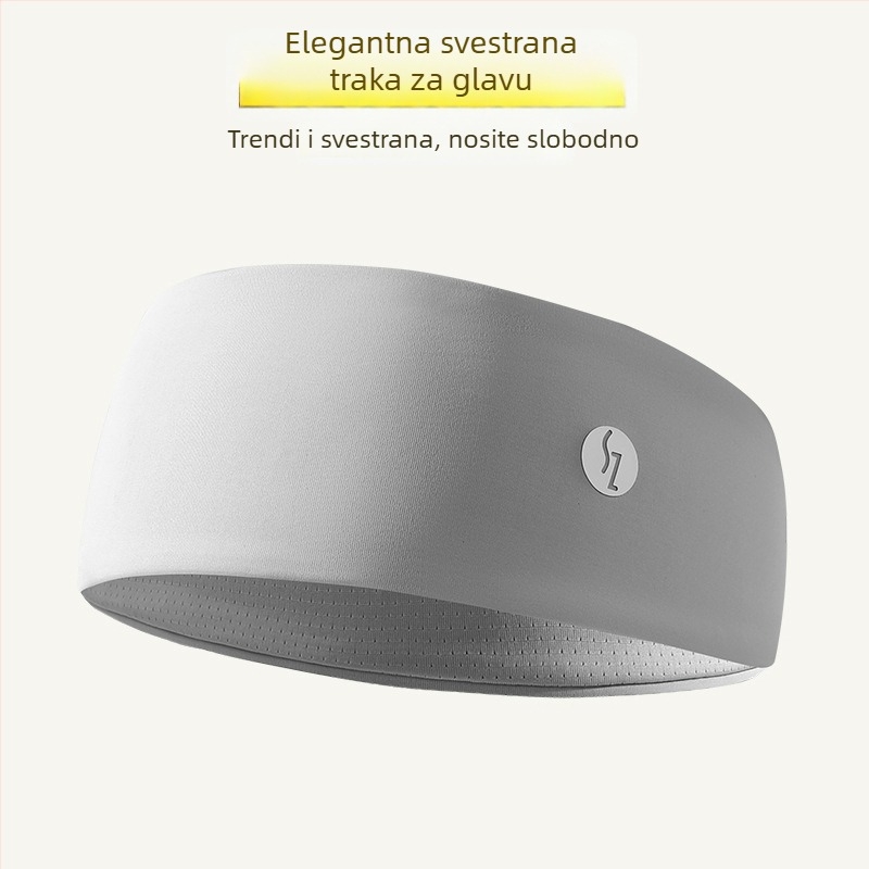 Ženska sportska traka za glavu, upija znoj, pogodno za trčanje, fitness i jogu; elastična široka traka