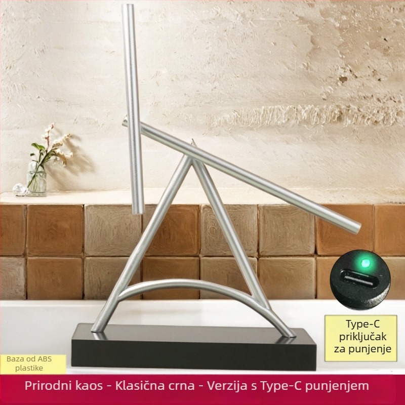 Newtonov pendulum s dizajnom Iron Man Chaos, stolna skulptura za dom i ured s trajnim pokretom