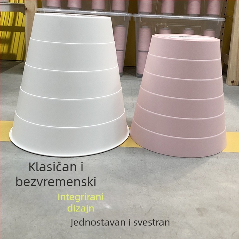 Finnis plastični koš za otpatke, bez poklopca, za kućnu upotrebu, pogodan za ured, dnevni boravak i kupaonicu