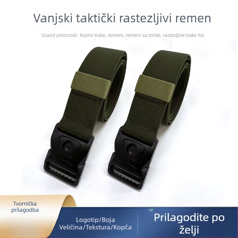 Muški taktički elastični pojas za trening na otvorenom s brzo otpuštajućom kopčom