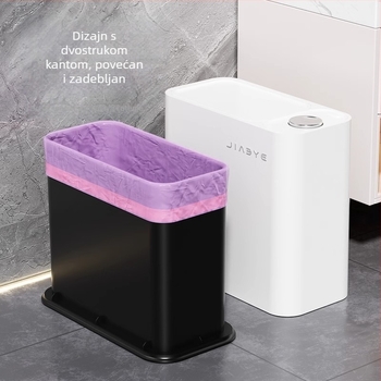 Kantica za smeće u kupaonici s poklopcem, velika kapaciteta za uske prostore, pogodna za kupaonicu, dnevni boravak, kuhinju i spavaću sobu; plastična, 12 L ili više