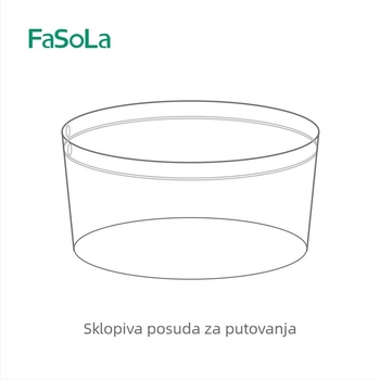 Prijenosni sklopivi bazen za vodu za putovanja i boravak na otvorenom, prozirna plastična zdjela za pranje i spremnik za vodu, košarica za voće za piknik