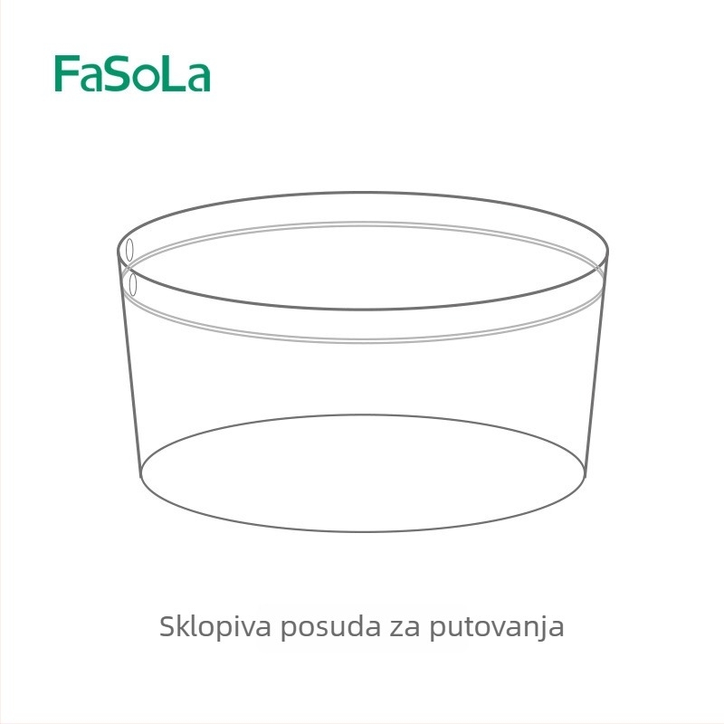 Prijenosni sklopivi bazen za vodu za putovanja i boravak na otvorenom, prozirna plastična zdjela za pranje i spremnik za vodu, košarica za voće za piknik