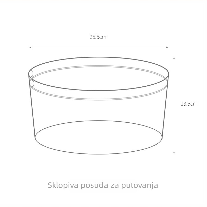 Prijenosni sklopivi bazen za vodu za putovanja i boravak na otvorenom, prozirna plastična zdjela za pranje i spremnik za vodu, košarica za voće za piknik