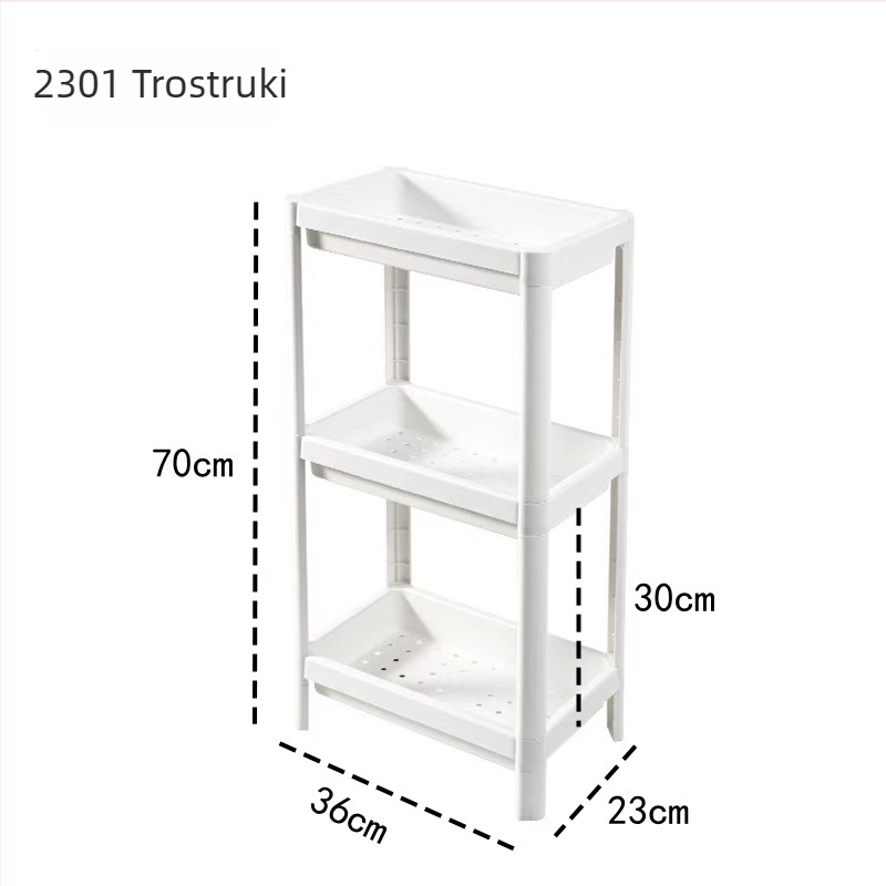 Podni stalak za kupaonicu za uske prostore između zida i WC-a, mobilna kolica za pohranu u kupaonici