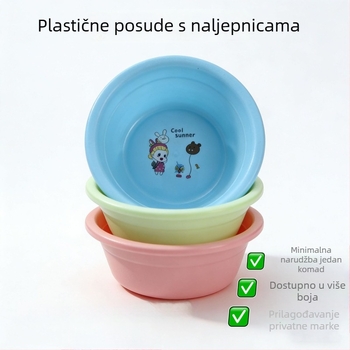 Plastični umivaonik za kućnu upotrebu s prilagodljivim ispisom, debeli i lagani, pogodan za pranje lica i stopala