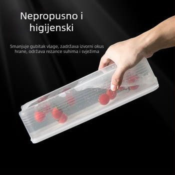 Kutija za pohranu rezanaca, pravokutna, s poklopcem, velikog kapaciteta