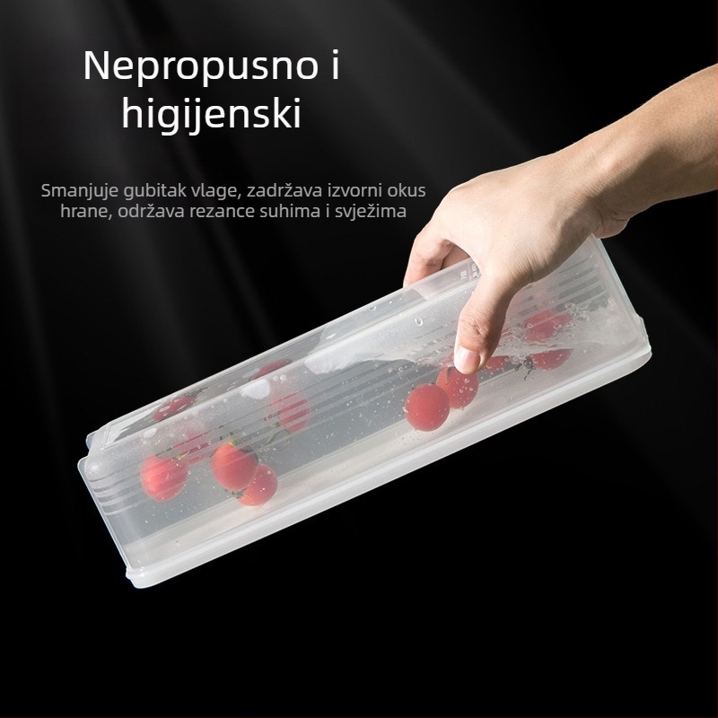 Kutija za pohranu rezanaca, pravokutna, s poklopcem, velikog kapaciteta