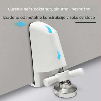 Podni stopper za vrata, sigurnosni blokator protiv krađe za hotelsku i kućnu upotrebu