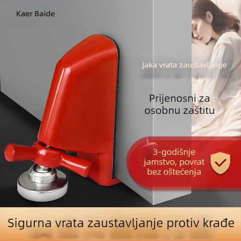 Podni stopper za vrata, sigurnosni blokator protiv krađe za hotelsku i kućnu upotrebu