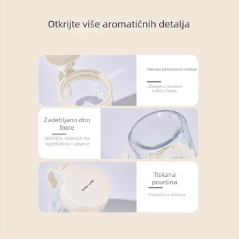 Stakleni set posuda za začine s doziranjem boca i kutijom za pohranu u kuhinji
