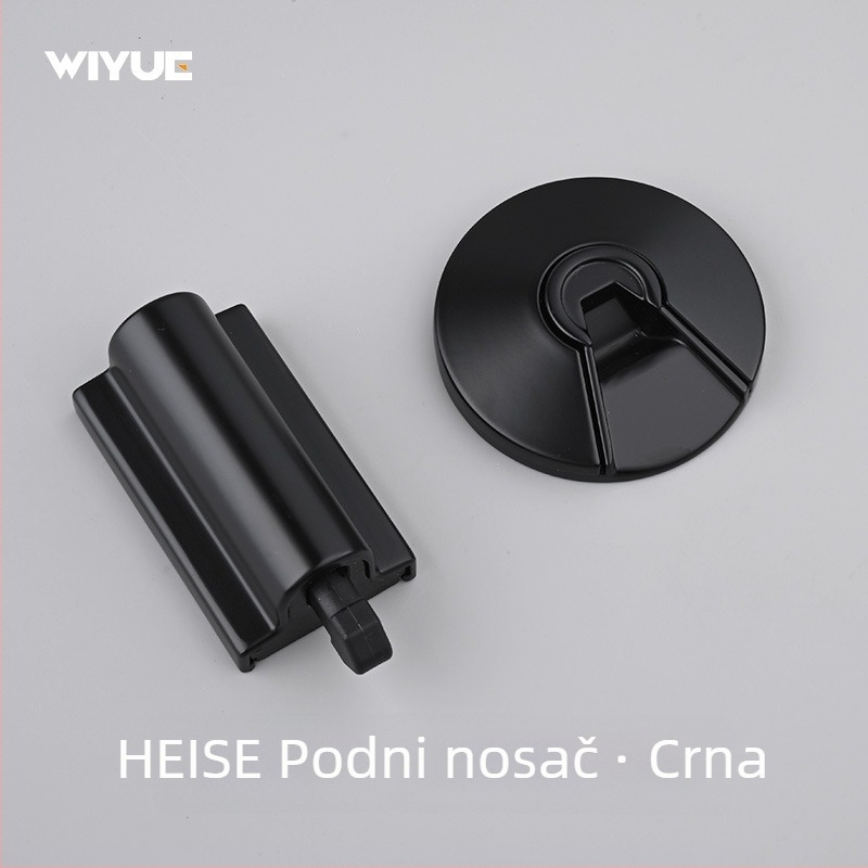 Podnu montiran držač vrata, otporan na udarce i tih, za vrata spavaće sobe i kupaonice, cinkov legura, elektroplirano, moderni minimalistički stil