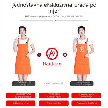 Pregača za radionicu keramike i trgovinu mliječnog čaja – otporna na prljanje, otporna na mrlje, mogućnost otiska logotipa, radna odjeća