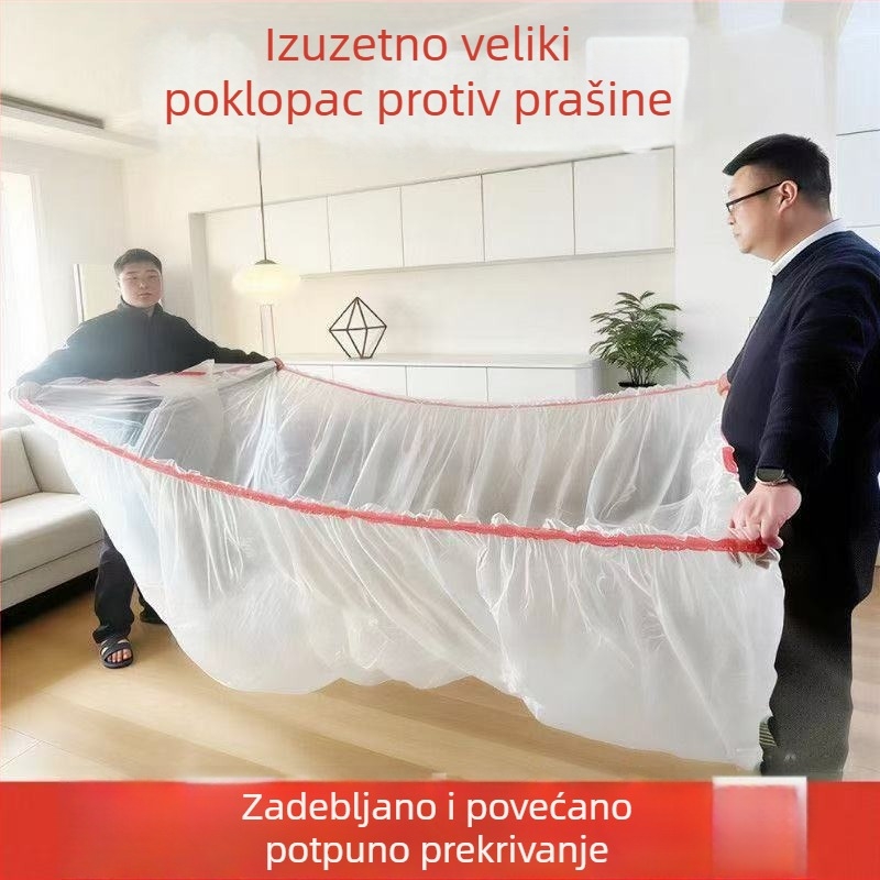Jednokratno pokrivalo za krevet s elastičnim rubom, za velike krevete i kauče, zaštitni filmski omot za namještaj