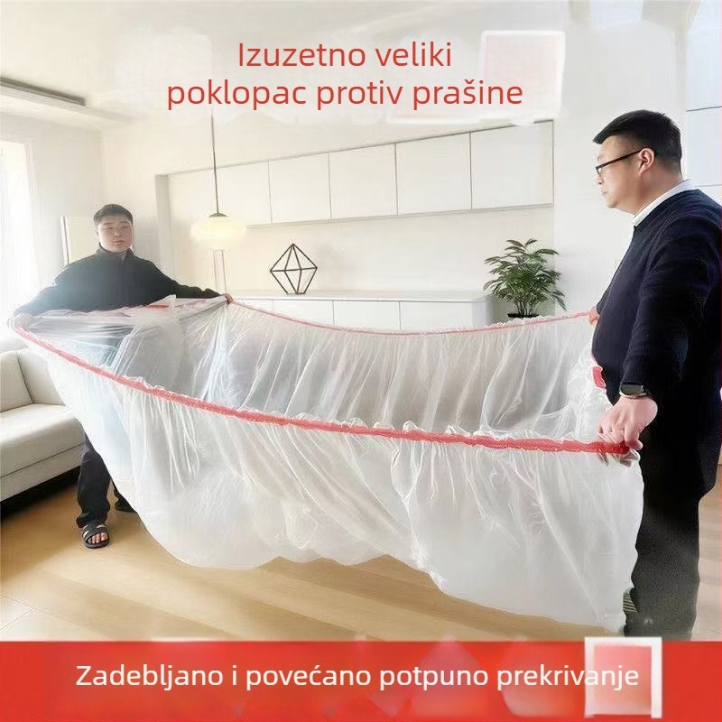 Jednokratno pokrivalo za krevet s elastičnim rubom, za velike krevete i kauče, zaštitni filmski omot za namještaj