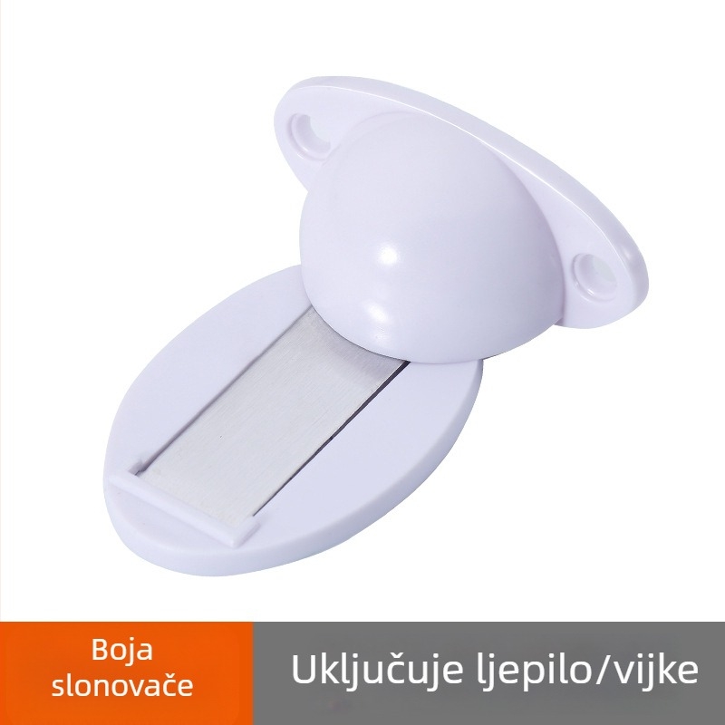 Plastična zaštita za vrata s podnim usisavačem, bez bušenja, tiha zaštita za spavaću sobu