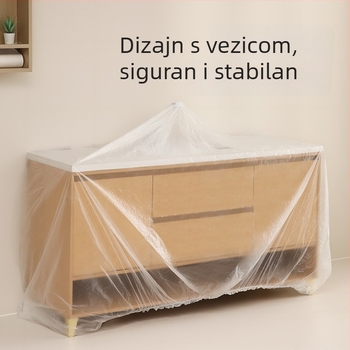 FaSoLa prozirna zaštitna navlaka za krevet s elastikom za vezanje — prozirna zaštitna folija za namještaj dnevnog boravka, jednokratna, veličine 470×40 cm ili 490×40 cm