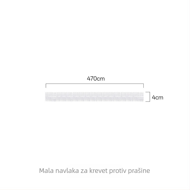 FaSoLa prozirna zaštitna navlaka za krevet s elastikom za vezanje — prozirna zaštitna folija za namještaj dnevnog boravka, jednokratna, veličine 470×40 cm ili 490×40 cm