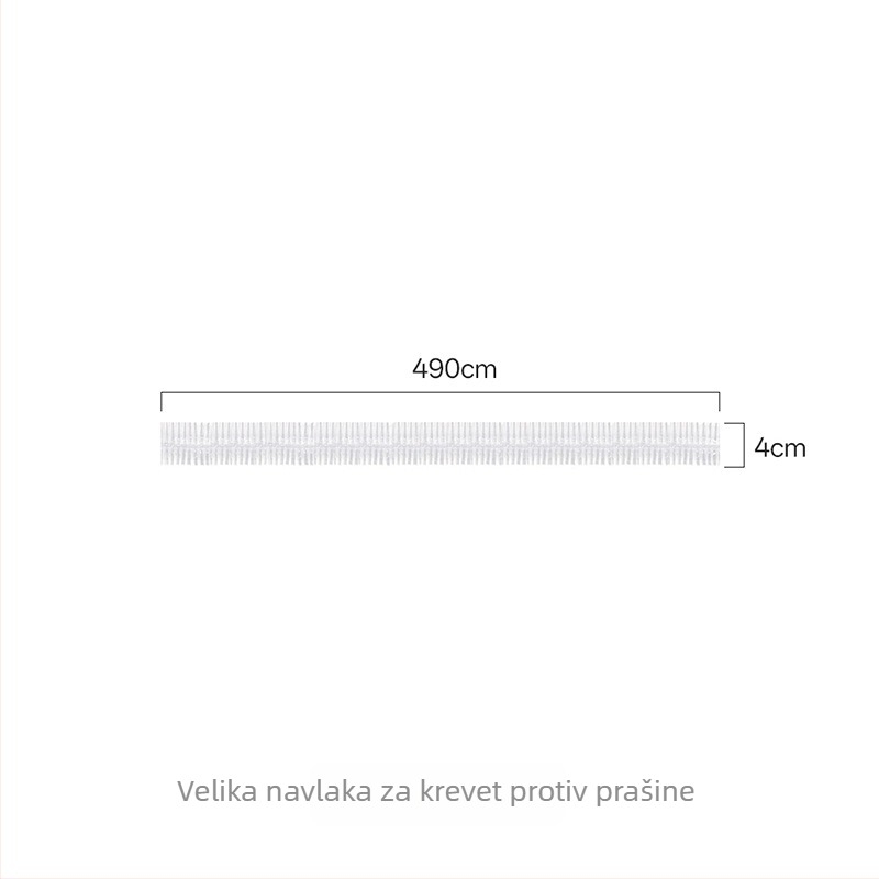 FaSoLa prozirna zaštitna navlaka za krevet s elastikom za vezanje — prozirna zaštitna folija za namještaj dnevnog boravka, jednokratna, veličine 470×40 cm ili 490×40 cm