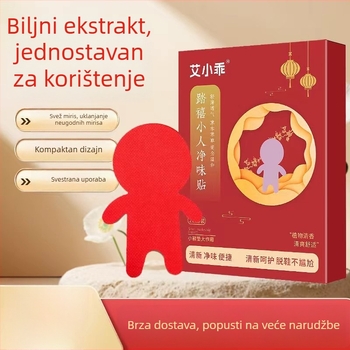 Crvene naljepnice za uklanjanje mirisa stopala i obuće – Mali čovjek