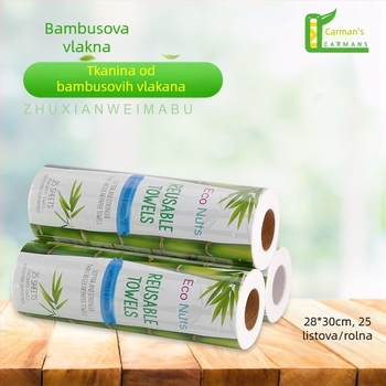 Set od 20 krpa za suđe od bambusovih vlakana, upijajuće kuhinjske krpe, netkani materijal