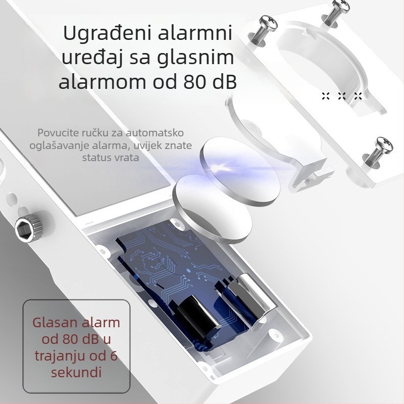 Dječji sigurnosni držač vrata za najam stanova, sigurnosni zasun za osobe koje žive same, uređaj protiv otvaranja vrata