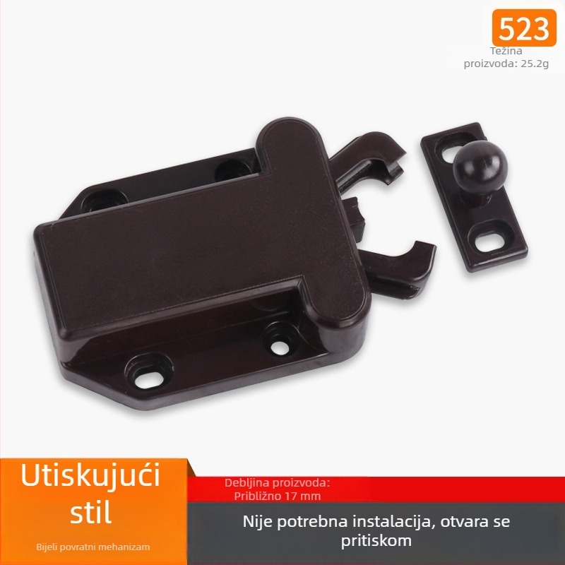 Beetle mehanizam za povratno zaključavanje ormarića bez ručke, skrivena ugradnja, snap-on