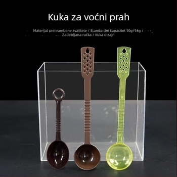 Kockasti plastični spremnik za skladištenje hrane, 1-2 L, za suhu hranu poput brašna i žitarica