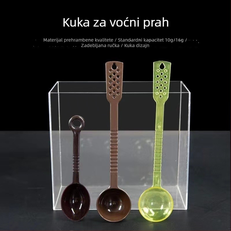 Kockasti plastični spremnik za skladištenje hrane, 1-2 L, za suhu hranu poput brašna i žitarica