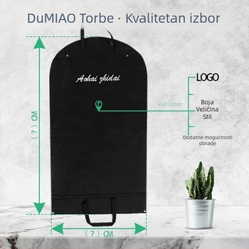 Torba za sako od netkanog materijala, zaštita od prašine za odjeću, sklopiva torba za skladištenje, izrađeno po mjeri