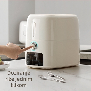 Spremnik za rižu s pritiskom, kapacitet 10 kg, prehrambena kvaliteta, zapečaćen, zaštićen od prašine i vlage, veliki kuhinjski kanistar