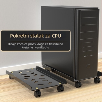 Mobilni metalni stalak za računalo s kotačićima za organizaciju i skladištenje