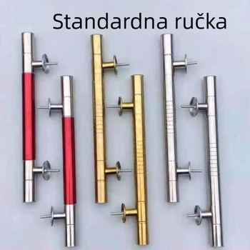 Ručka za vrata od nehrđajućeg čelika, univerzalna za velika vrata, dvokrilna ruralna vrata, retro ručna vučna ručka