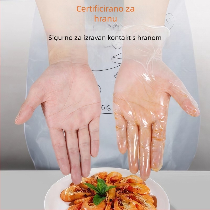 Jednokratne PVC rukavice, prehrambene klase, za kuhinju i kućne poslove, deblje PVC rukavice, na veliko