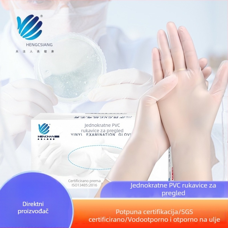 Jednokratne PVC rukavice, prehrambene klase, za kuhinju i kućne poslove, deblje PVC rukavice, na veliko