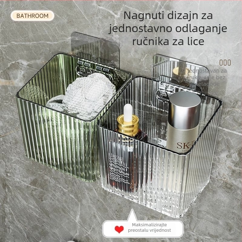 Zidni plastični spremnik za skladištenje luka, češnjaka i đumbira u kuhinji