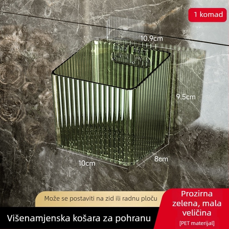 Zidni plastični spremnik za skladištenje luka, češnjaka i đumbira u kuhinji
