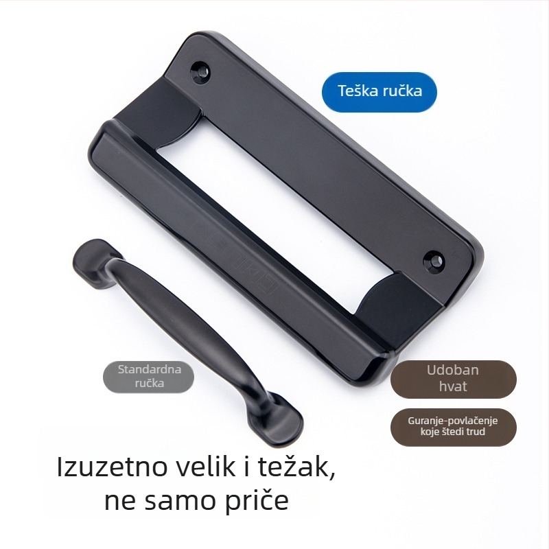 Top Valley ručica od termički odvojenog aluminija za vrata i prozore – cinkov spoj, za klizna vrata i prozore, model LS Spring Light