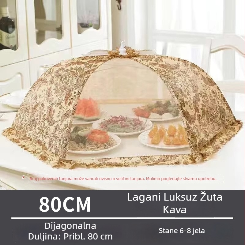 Langcheng Sklopivi pokrivalo za hranu za stol, zaštita od muha, prašine i komaraca