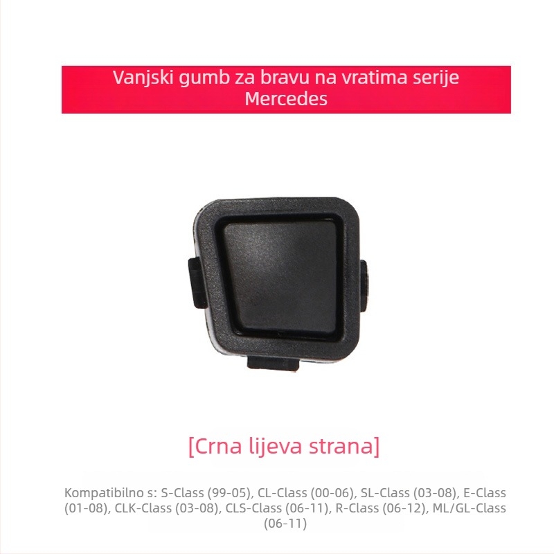 Vanjski gumb za vanjsku ručicu vrata Mercedes‑Benz R‑Class W251 i M‑Class W; gumb za zaključavanje vrata E‑Class W211 i S‑Class W220
