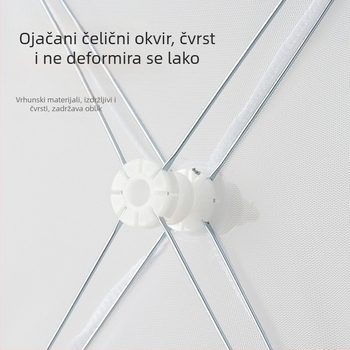 Sklopivi mrežasti poklopac za tanjure, kućna upotreba, zaštita od muha i prašine, veliki format
