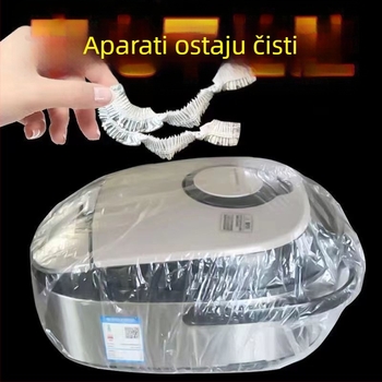 Ekstra velik prozirni zaštitnik prašine za kućanske aparate, univerzalno potpuno pokriće, višefunkcionalno