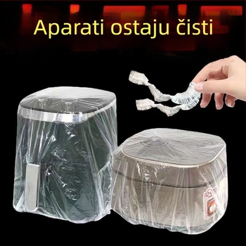 Ekstra velik prozirni zaštitnik prašine za kućanske aparate, univerzalno potpuno pokriće, višefunkcionalno