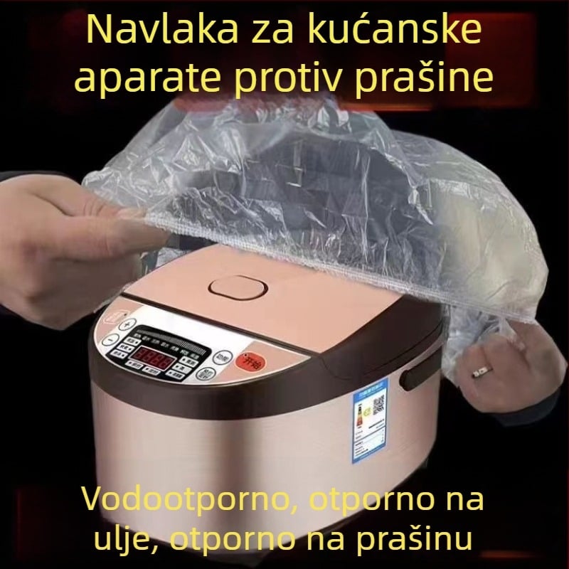 Ekstra velik prozirni zaštitnik prašine za kućanske aparate, univerzalno potpuno pokriće, višefunkcionalno